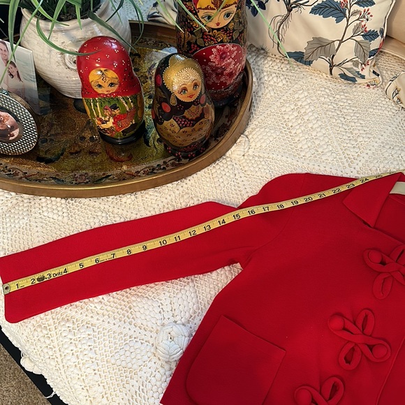 Moschino Cheap and Chic Red Virgin Wool Blazer - Picture 8 of 8